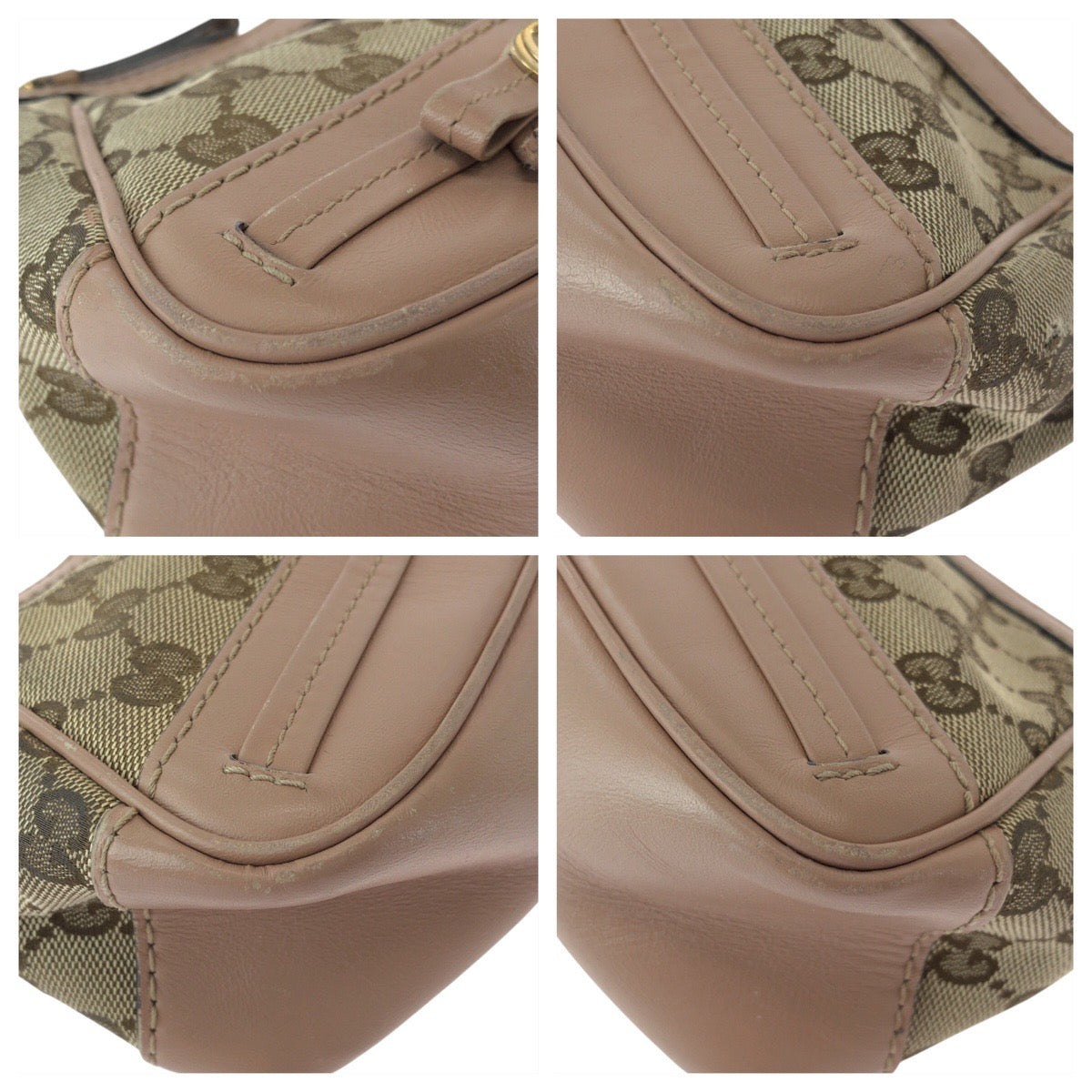 16308
GUCCI グッチ プリンシー インターロッキング ピンクベージュ ブラウン ゴールド金具 GGキャンバス / レザー 269893 ハンドバッグ アクセサリーポーチ  レディース
