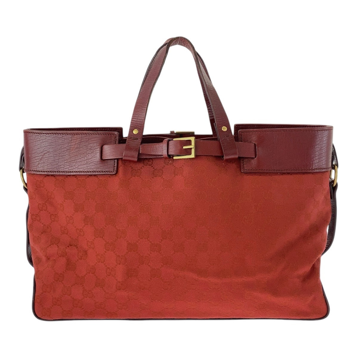 16309
GUCCI グッチ レッド  ゴールド金具 GGキャンバス / レザー 106251 ハンドバッグ トートバッグ  レディース ABP25