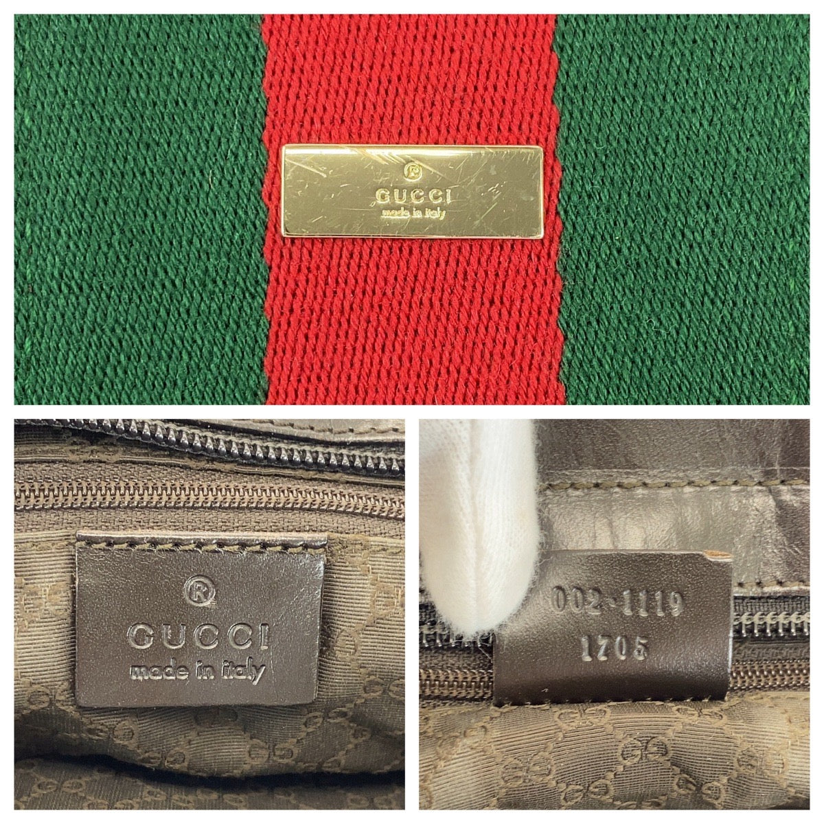 16312
GUCCI グッチ シェリーライン ベージュ キャメル ブラック 黒 キャンバス / レザー 002 1119 トートバッグ ショルダーバッグ  レディース ABP38