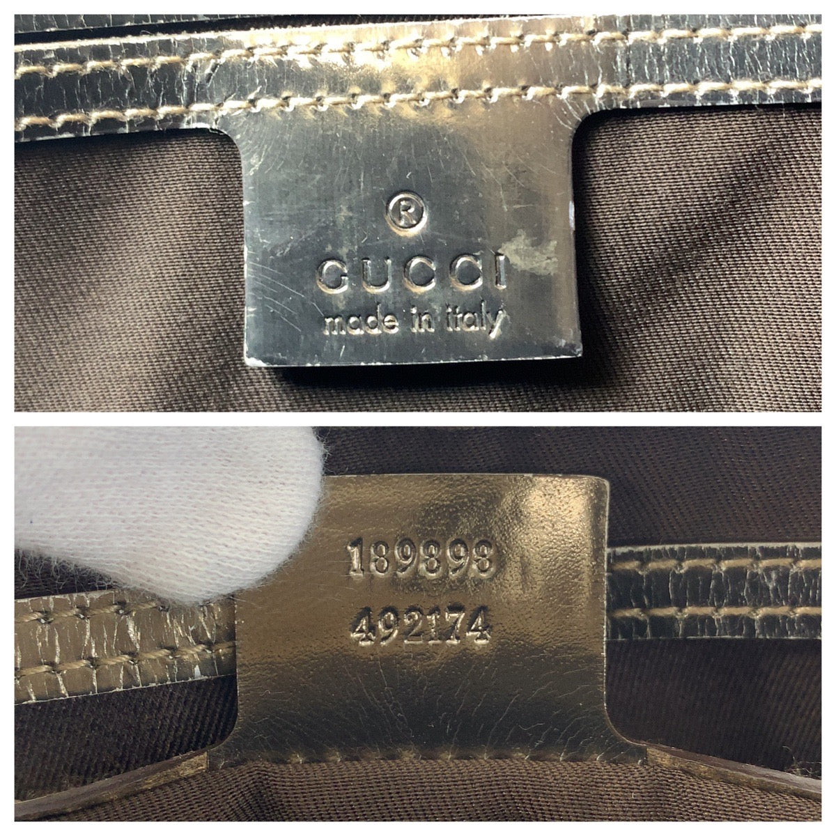 16313
GUCCI グッチ ベージュ ゴールド金具 GGスプリームキャンバス 189898 ショルダーバッグ  レディース