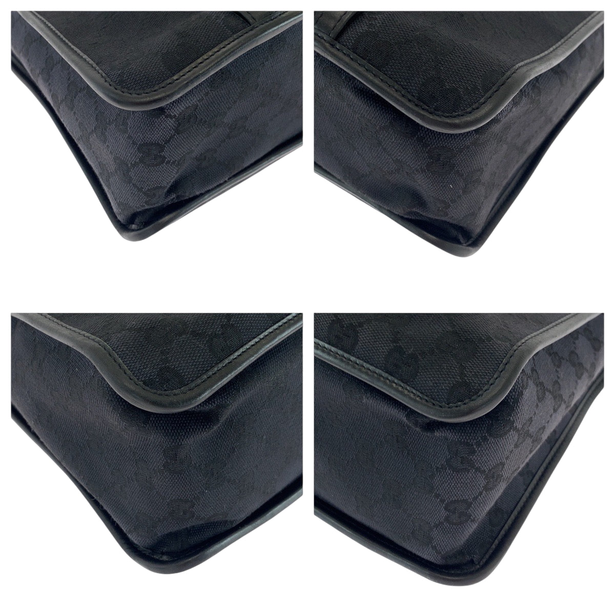 16314
GUCCI グッチ ブラック 黒 シルバー金具 GGキャンバス 000 0854 ハンドバッグ ショルダーバッグ  レディース ABP40