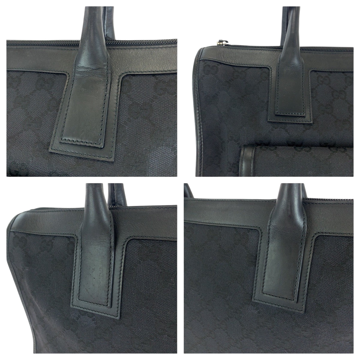 16314
GUCCI グッチ ブラック 黒 シルバー金具 GGキャンバス 000 0854 ハンドバッグ ショルダーバッグ レディース ABP40