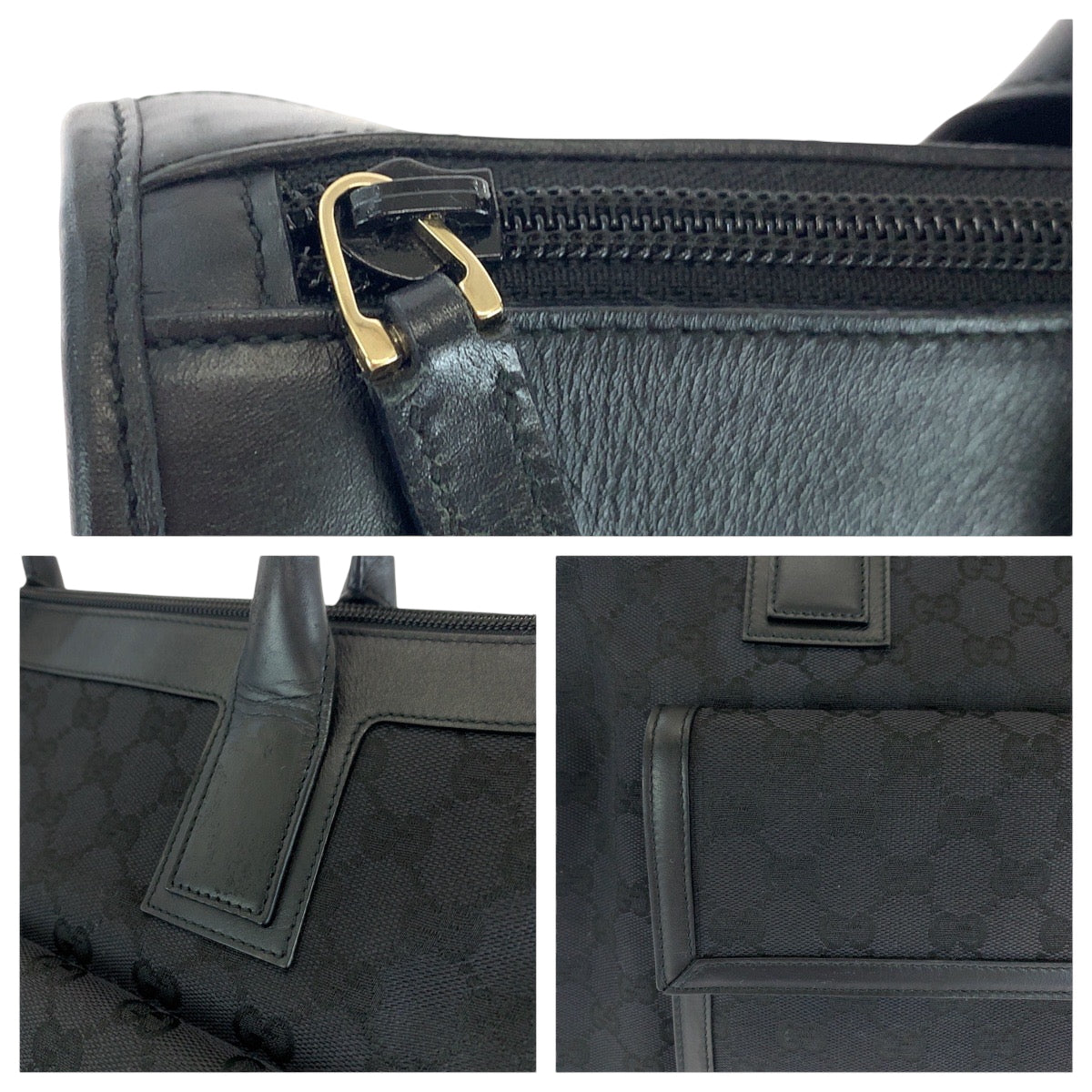 16314
GUCCI グッチ ブラック 黒 シルバー金具 GGキャンバス 000 0854 ハンドバッグ ショルダーバッグ レディース ABP40