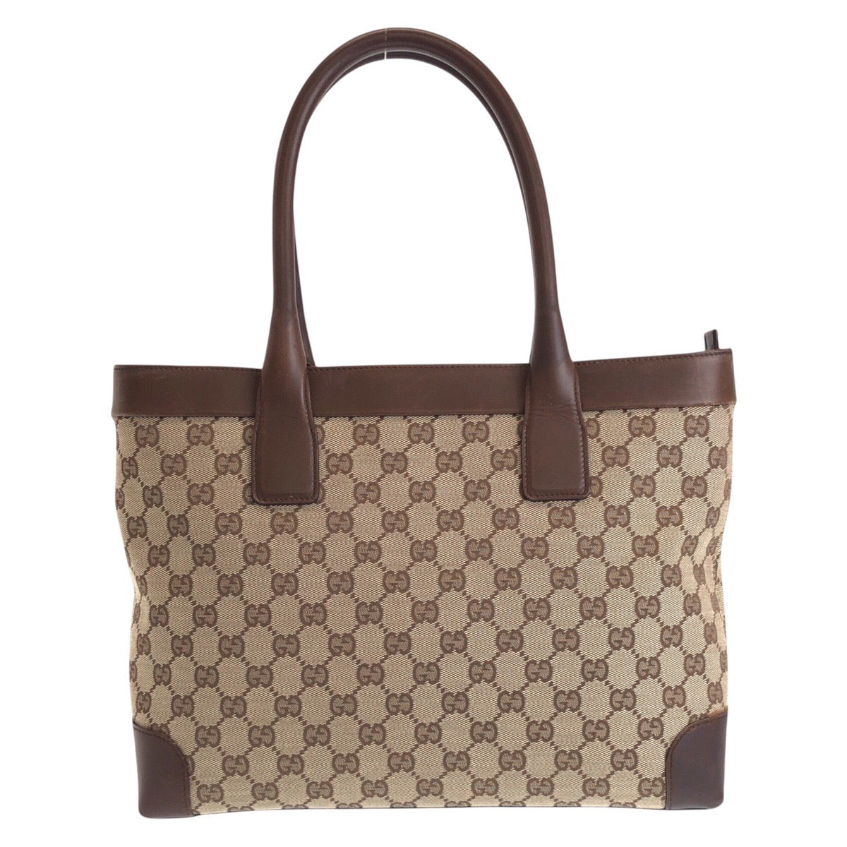 16316
GUCCI グッチ ブラウン ベージュ  GGキャンバス / レザー 33890 トートバッグ ショルダーバッグ  レディース ABP42