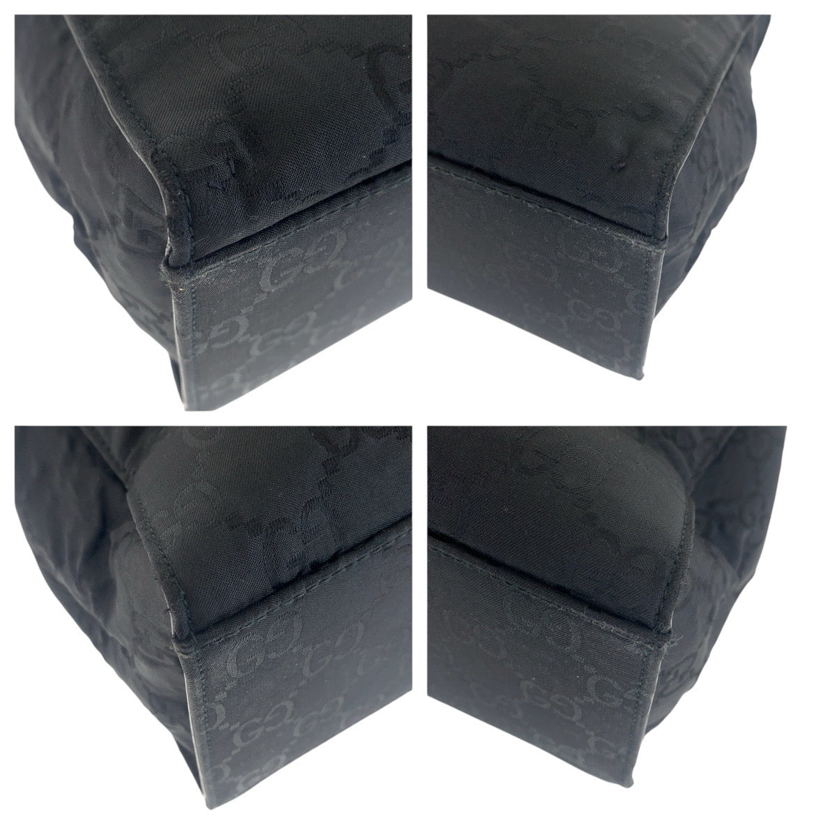 16318
GUCCI グッチ バンブー ブラック 黒 シルバー金具 GGキャンバス 002 1010 トートバッグ ハンドバッグ  レディース ABP40