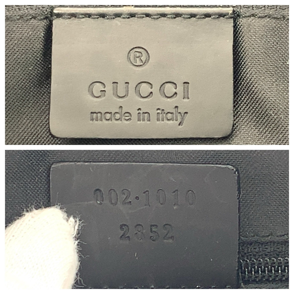 16318
GUCCI グッチ バンブー ブラック 黒 シルバー金具 GGキャンバス 002 1010 トートバッグ ハンドバッグ レディース ABP40
