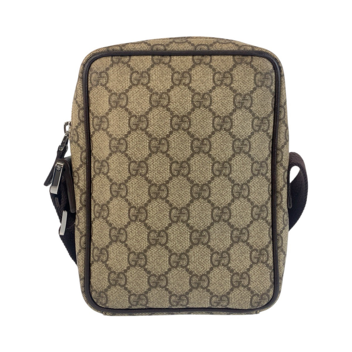 16319
GUCCI グッチ ベージュ ブラウン GGスプリームキャンバス 122754 ショルダーバッグ ポシェット  レディース A40