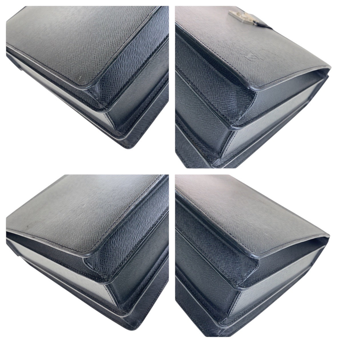 16321
LOUIS VUITTON ルイヴィトン タイガ ピロットケース ウラル ブラック 黒 シルバー金具 レザー M30022 ビジネスバッグ ブリーフケース  メンズ A66