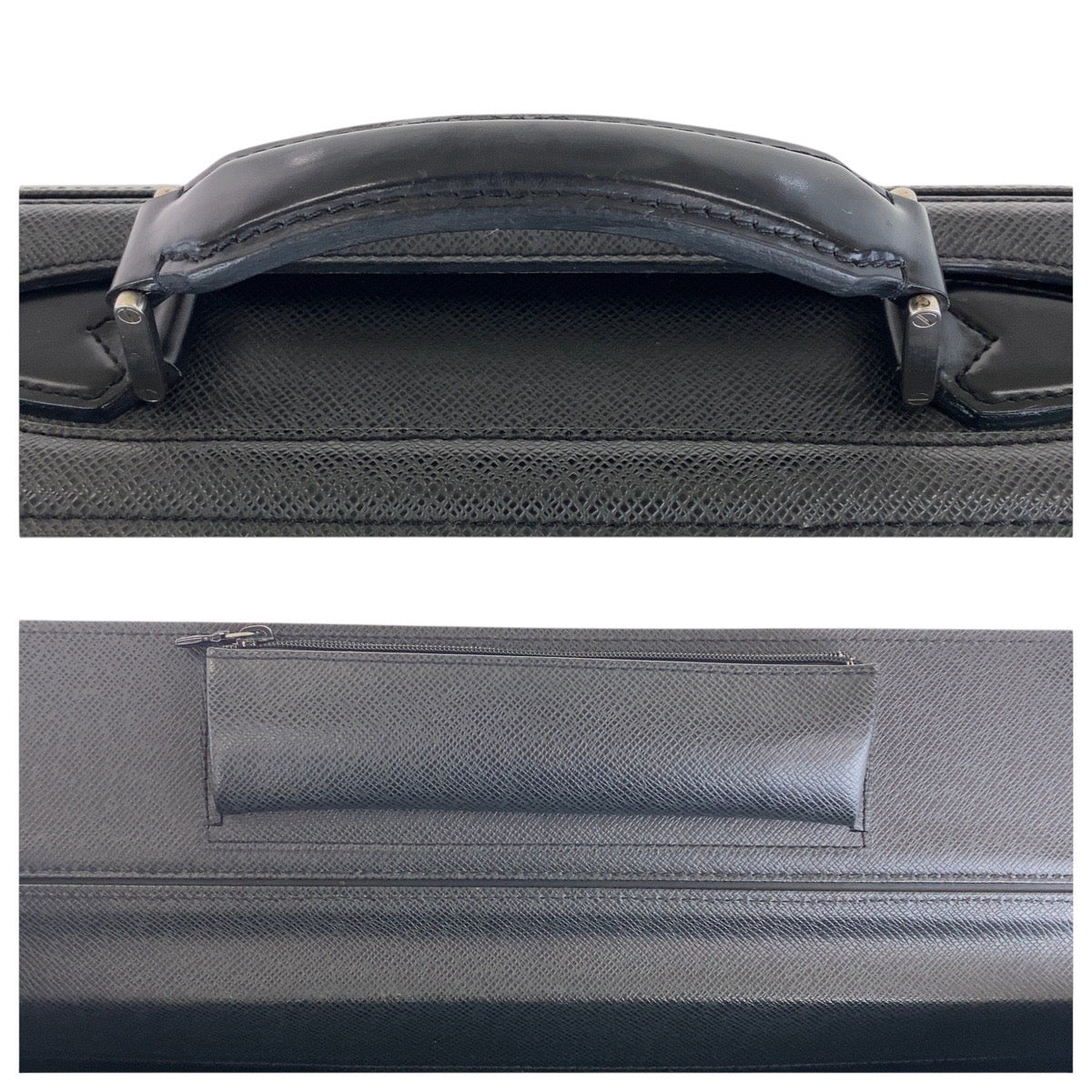 16321
LOUIS VUITTON ルイヴィトン タイガ ピロットケース ウラル ブラック 黒 シルバー金具 レザー M30022 ビジネスバッグ ブリーフケース  メンズ A66