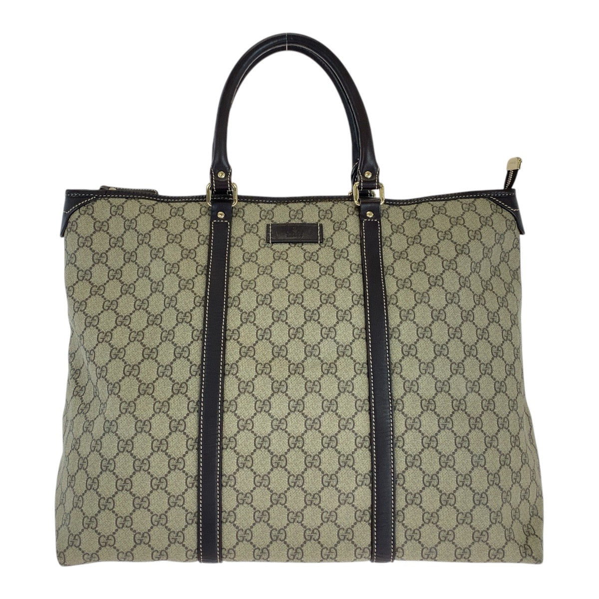 16324
GUCCI グッチ ベージュ ブラウン ゴールド金具 GGスプリームキャンバス / レザー 201482 トートバッグ ショルダーバッグ ビジネスバッグ  メンズ ABP50