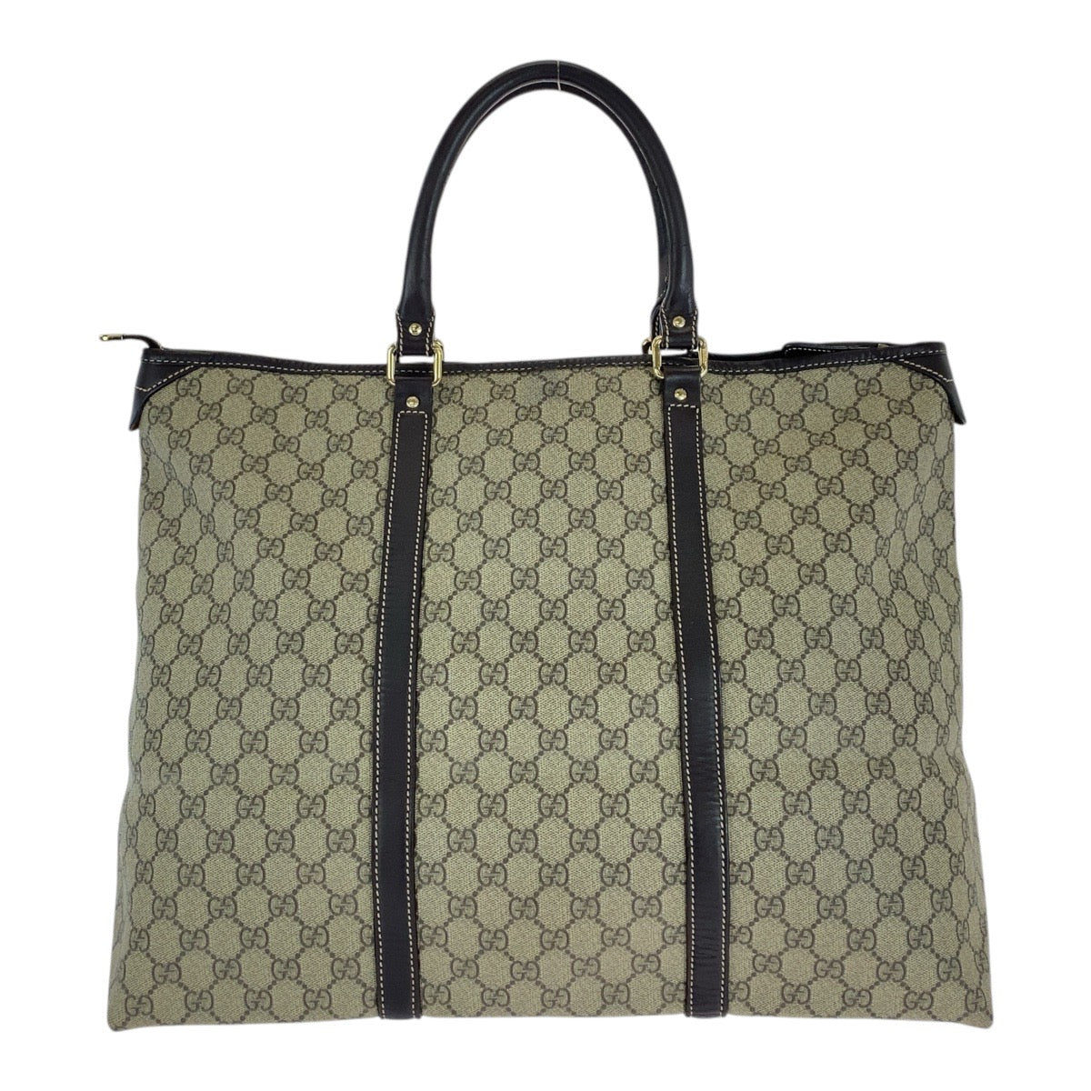 16324
GUCCI グッチ ベージュ ブラウン ゴールド金具 GGスプリームキャンバス / レザー 201482 トートバッグ ショルダーバッグ ビジネスバッグ  メンズ ABP50