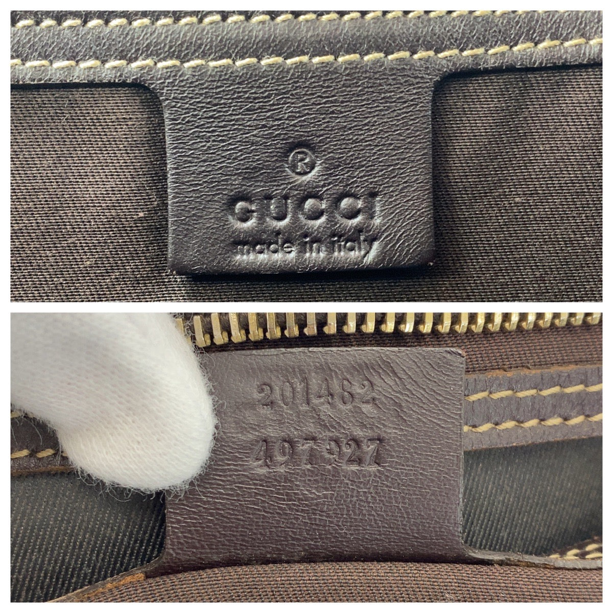 16324
GUCCI グッチ ベージュ ブラウン ゴールド金具 GGスプリームキャンバス / レザー 201482 トートバッグ ショルダーバッグ ビジネスバッグ  メンズ ABP50