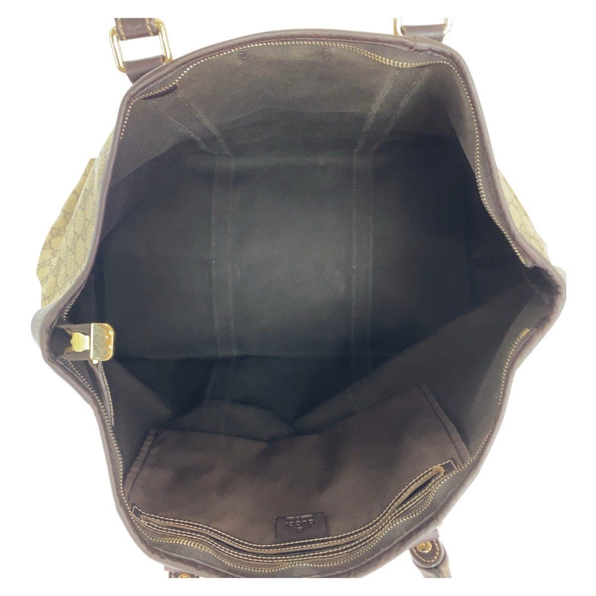 16324
GUCCI グッチ ベージュ ブラウン ゴールド金具 GGスプリームキャンバス / レザー 201482 トートバッグ ショルダーバッグ ビジネスバッグ  メンズ ABP50