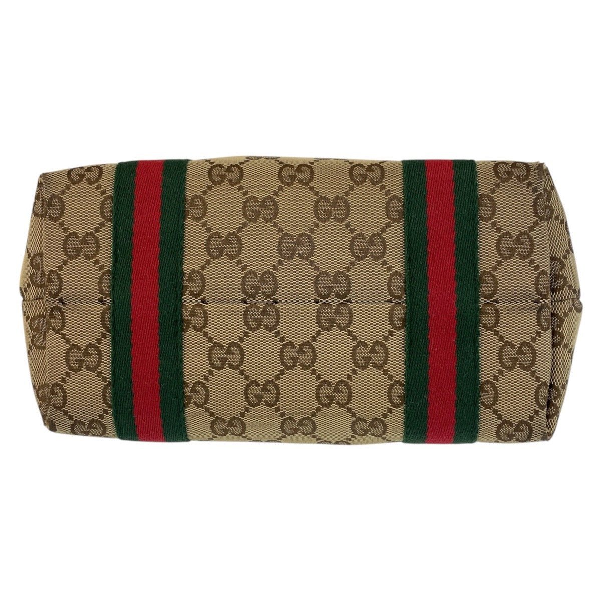 16331
GUCCI グッチ シェリーライン ベージュ ブラウン ゴールド金具 GGキャンバス / レザー 139261 ハンドバッグ トートバッグ  レディース