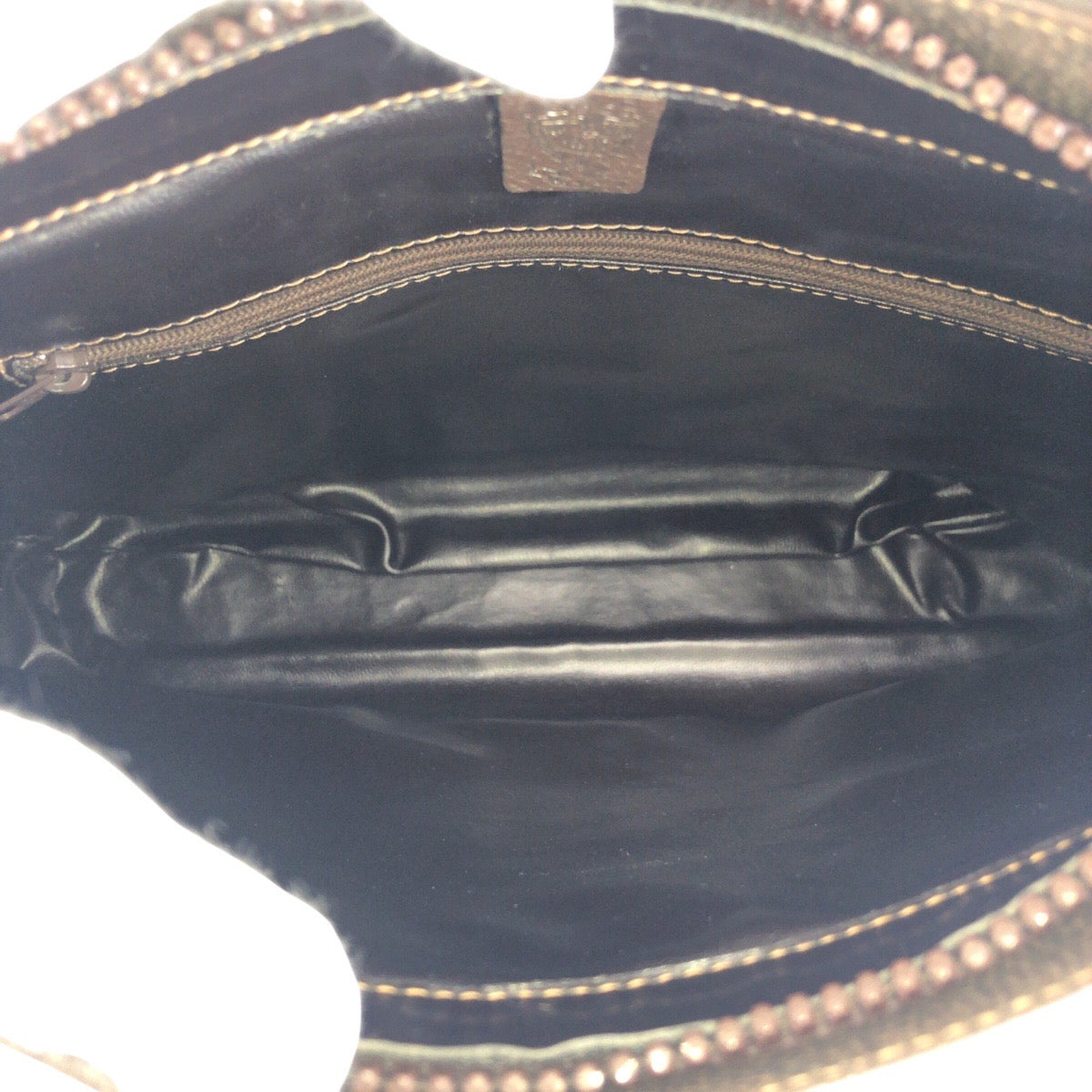 16333
GUCCI グッチ ヴィンテージ オールドグッチ シェリーライン ベージュ ブラウン ゴールド金具 GGスプリームキャンバス / レザー ショルダーバッグ レディース ABP41