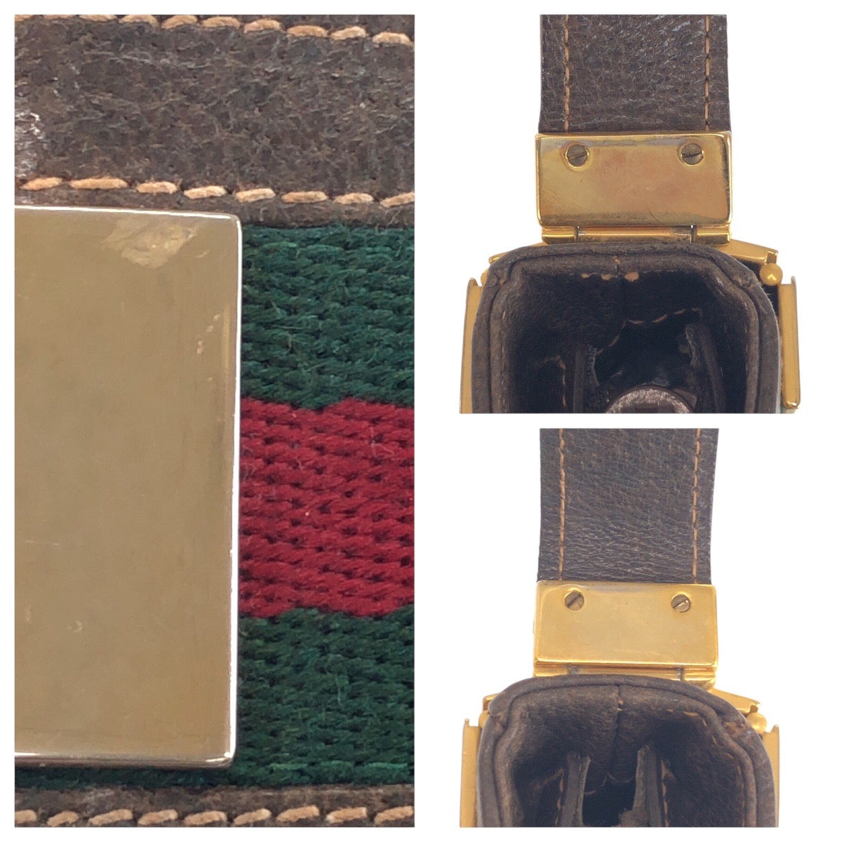 16333
GUCCI グッチ ヴィンテージ オールドグッチ シェリーライン ベージュ ブラウン ゴールド金具 GGスプリームキャンバス / レザー ショルダーバッグ レディース ABP41