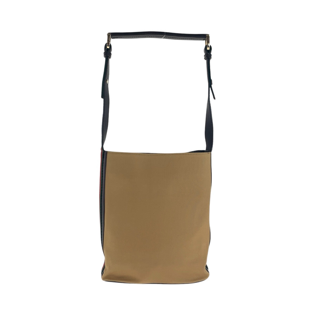 16336
GUCCI グッチ シェリーライン ベージュ ブラック ゴールド金具 キャンバス / レザー 001 4286 ショルダーバッグ  レディース ABP33