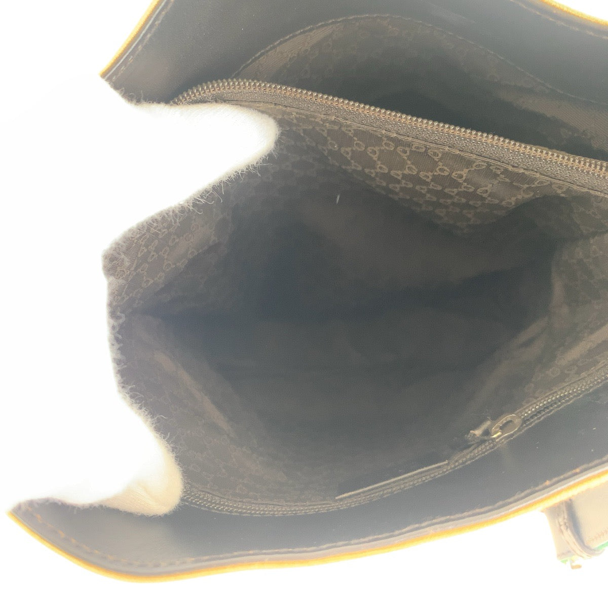 16336
GUCCI グッチ シェリーライン ベージュ ブラック ゴールド金具 キャンバス / レザー 001 4286 ショルダーバッグ  レディース ABP33