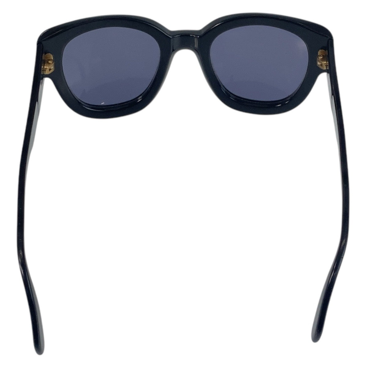 16340
CHANEL シャネル ヴィンテージ ブラック 黒 ゴールド金具 プラスチック LY 05247 94305 サングラス 男女兼用 ウェリントン  レディース AB29