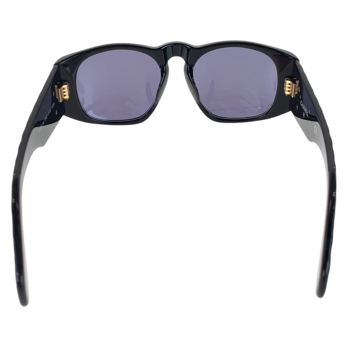 16341
CHANEL シャネル マトラッセ ココマーク ブラック 黒 ゴールド金具 プラスチック 01450 94305 サングラス 男女兼用 ウェリントン  レディース