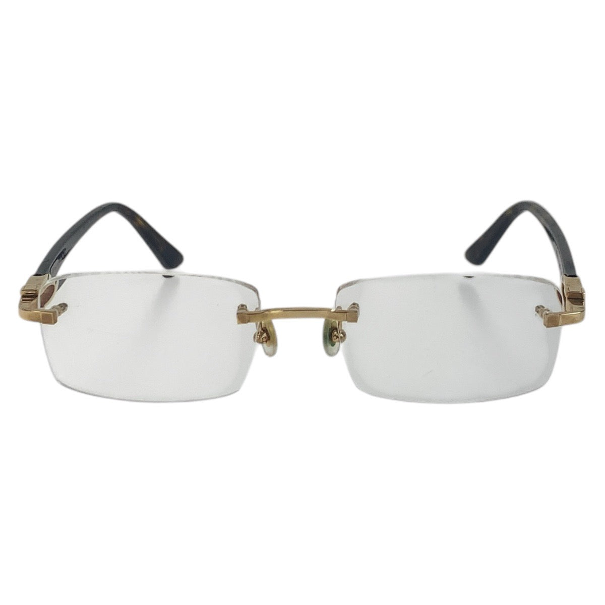 16342
CARTIER カルティエ 琥珀柄 ブラウン ゴールド金具 プラスチック / メタル F19F31AT 145 CT02870 006 メガネ 男女兼用  メンズ