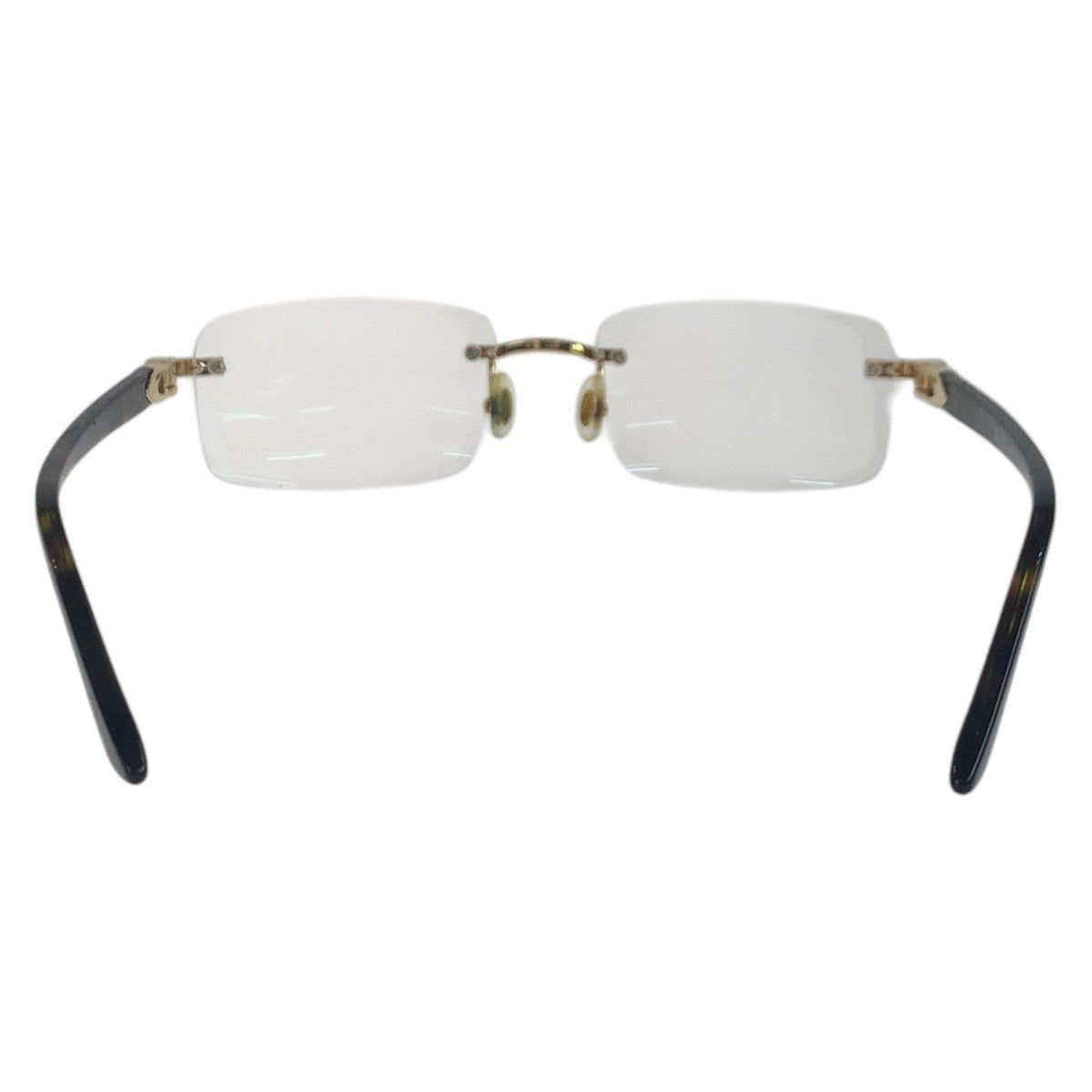 16342
CARTIER カルティエ 琥珀柄 ブラウン ゴールド金具 プラスチック / メタル F19F31AT 145 CT02870 006 メガネ 男女兼用  メンズ