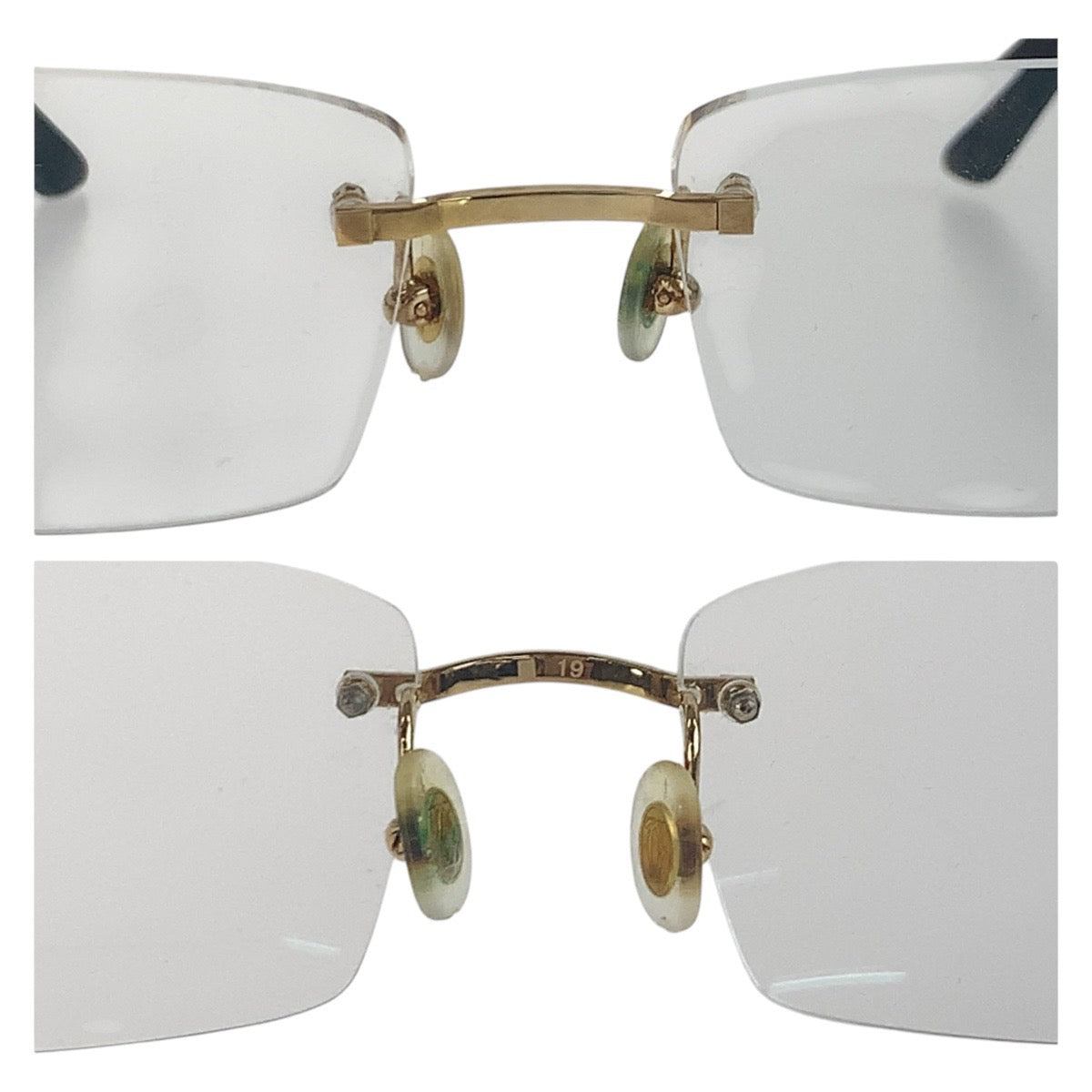 16342
CARTIER カルティエ 琥珀柄 ブラウン ゴールド金具 プラスチック / メタル F19F31AT 145 CT02870 006 メガネ 男女兼用  メンズ