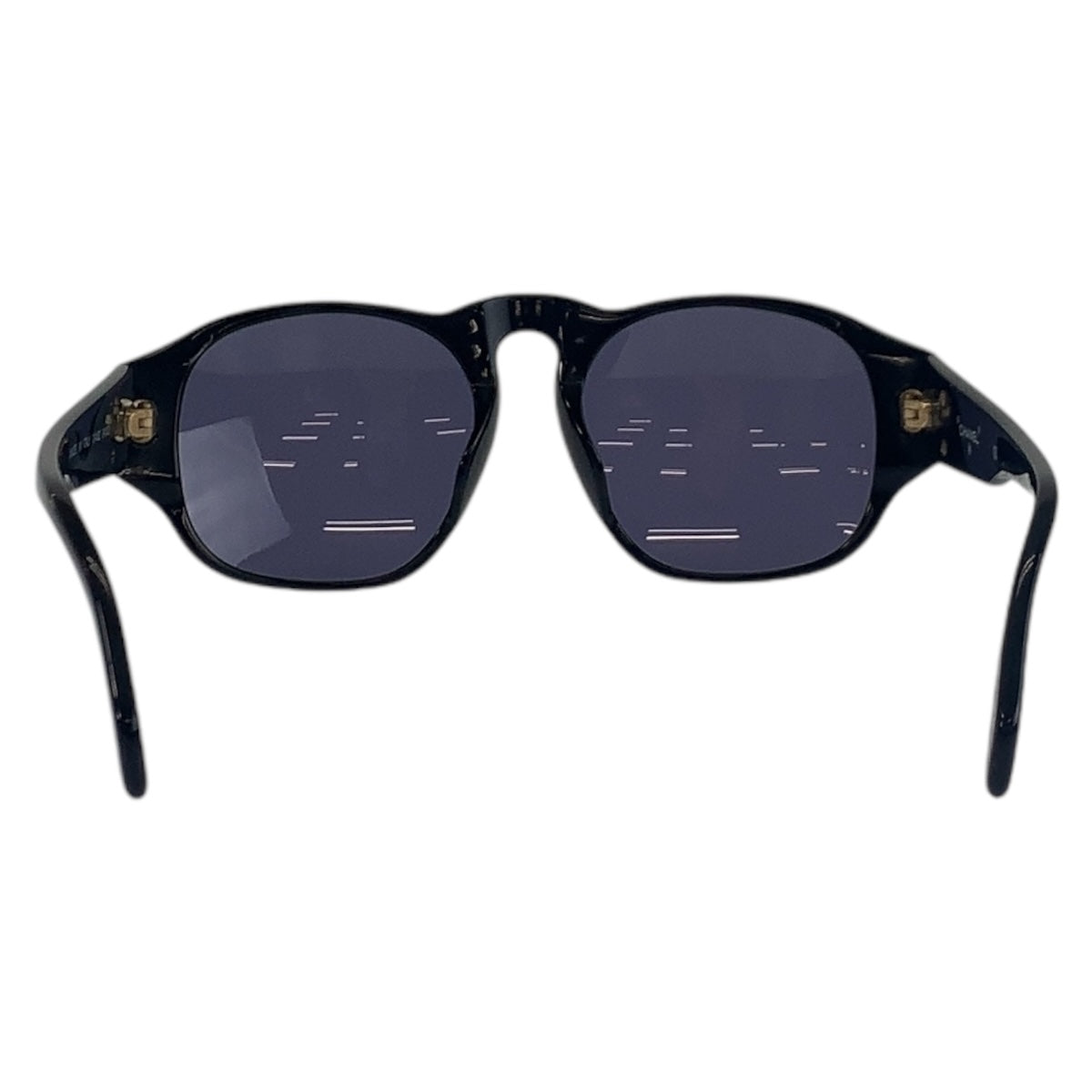 16343
CHANEL シャネル ココマーク ブラック 黒 ゴールド金具 プラスチック 01452 94305 サングラス 男女兼用 スクエア  レディース A26