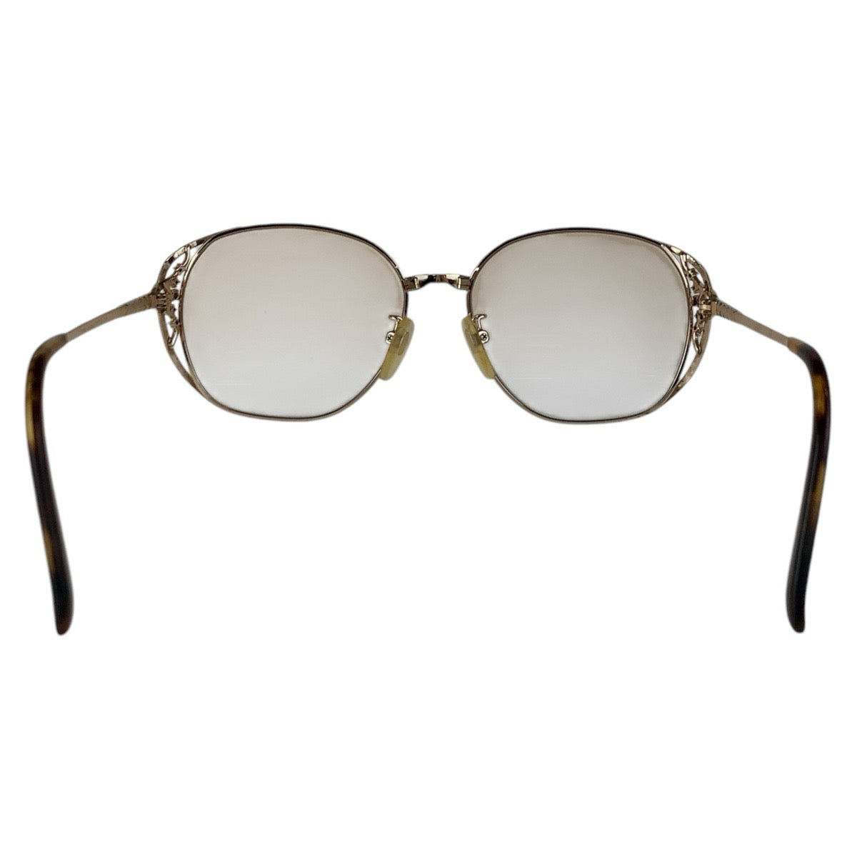 16345
FENDI フェンディ クリア ゴールド金具 ガラス / メタル / ラインストーン FE-9401 54□15-135 メガネフレーム  レディース AB10