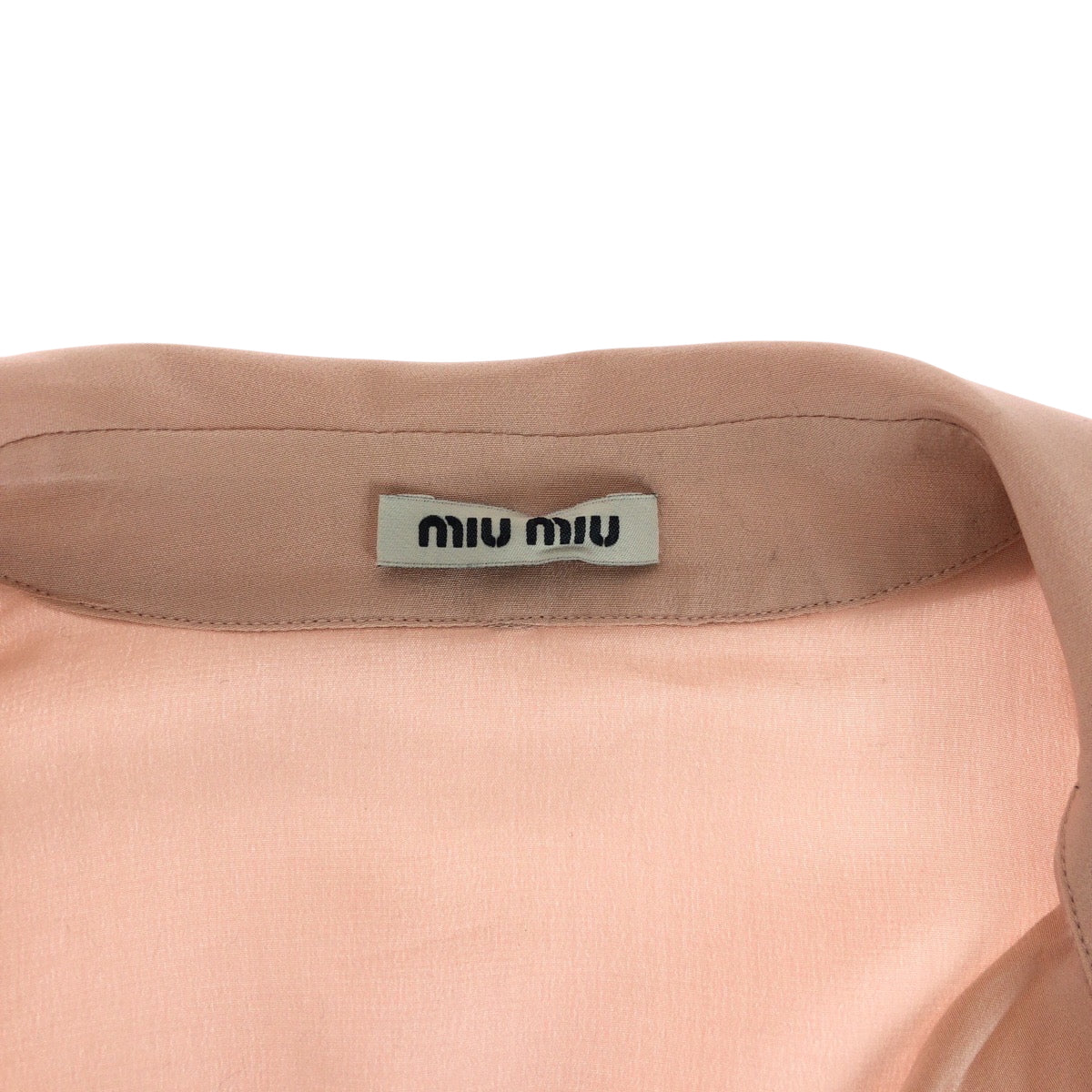 16348
Miu Miu ミュウ ミュウ リボン サイズ36 ピンク シルク AMM1 2014 994 長袖シャツ ブラウス  レディース SA32