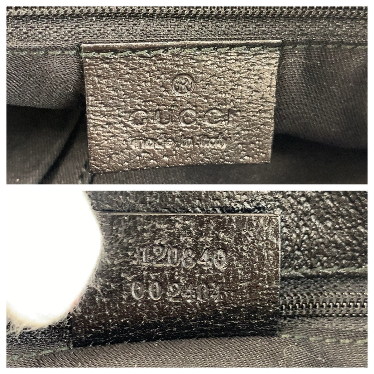 16354
GUCCI グッチ ブラック 黒 シルバー金具 GGキャンバス / レザー 120840 トートバッグ ショルダーバッグ  レディース AB22