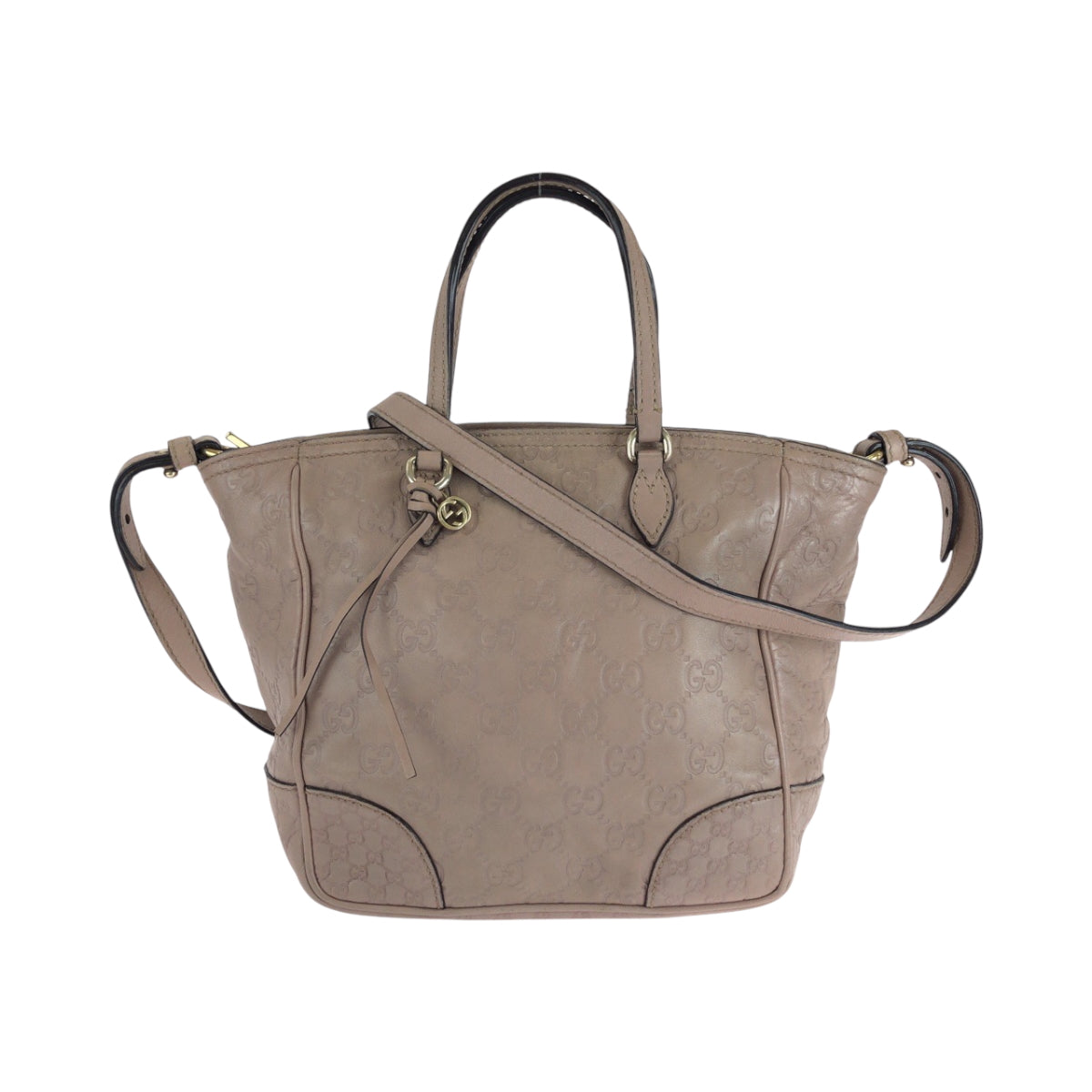 16355
GUCCI グッチ グッチシマ ピンク ゴールド金具 レザー 353132 ショルダーバッグ ハンドバッグ 2way  レディース AB40