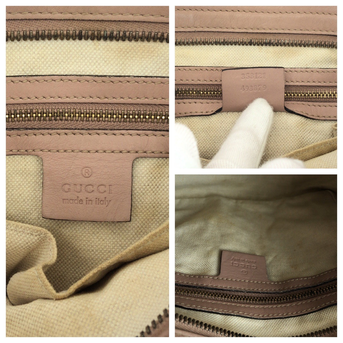 16355
GUCCI グッチ グッチシマ ピンク ゴールド金具 レザー 353132 ショルダーバッグ ハンドバッグ 2way  レディース AB40