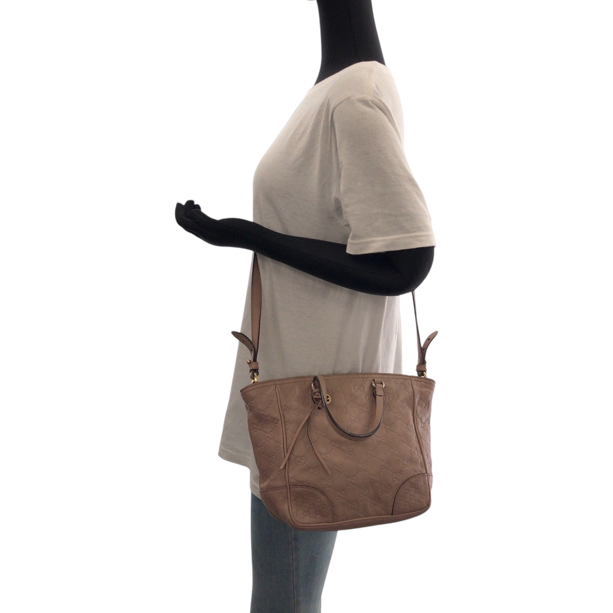 16355
GUCCI グッチ グッチシマ ピンク ゴールド金具 レザー 353132 ショルダーバッグ ハンドバッグ 2way  レディース AB40