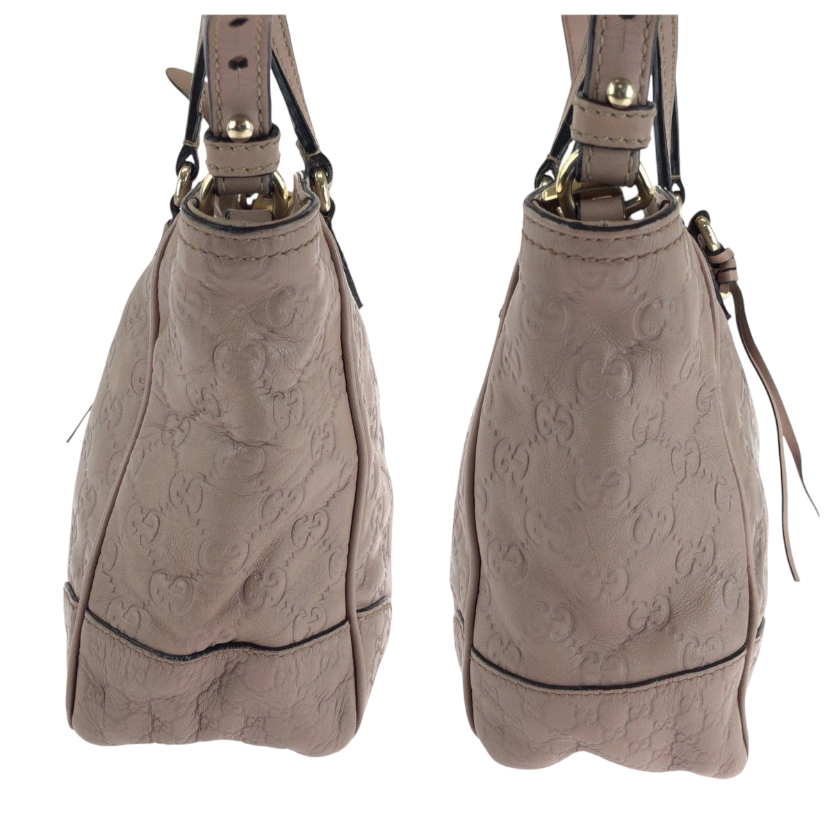 16355
GUCCI グッチ グッチシマ ピンク ゴールド金具 レザー 353132 ショルダーバッグ ハンドバッグ 2way  レディース AB40