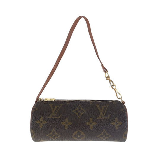 16361
LOUIS VUITTON ルイヴィトン モノグラム パピヨン ポーチのみ ブラウン ゴールド金具 PVC / レザー M51365 ポーチ アクセサリーポーチ  レディース