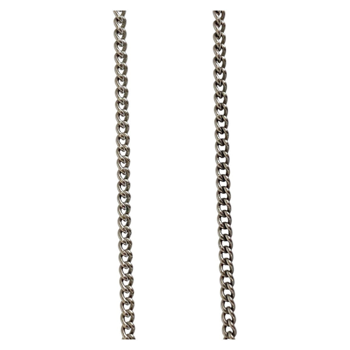 16363
CHANEL シャネル ココマーク シルバー 銀 メッキ / ラインストーン ネックレス  レディース