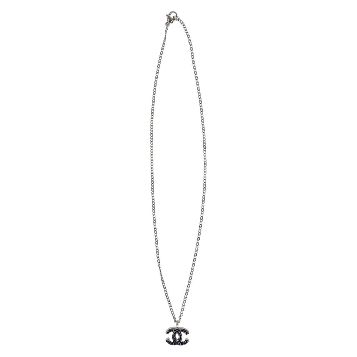 16364
CHANEL シャネル ココマーク シルバー メッキ ネックレス チェーンネックレス  レディース