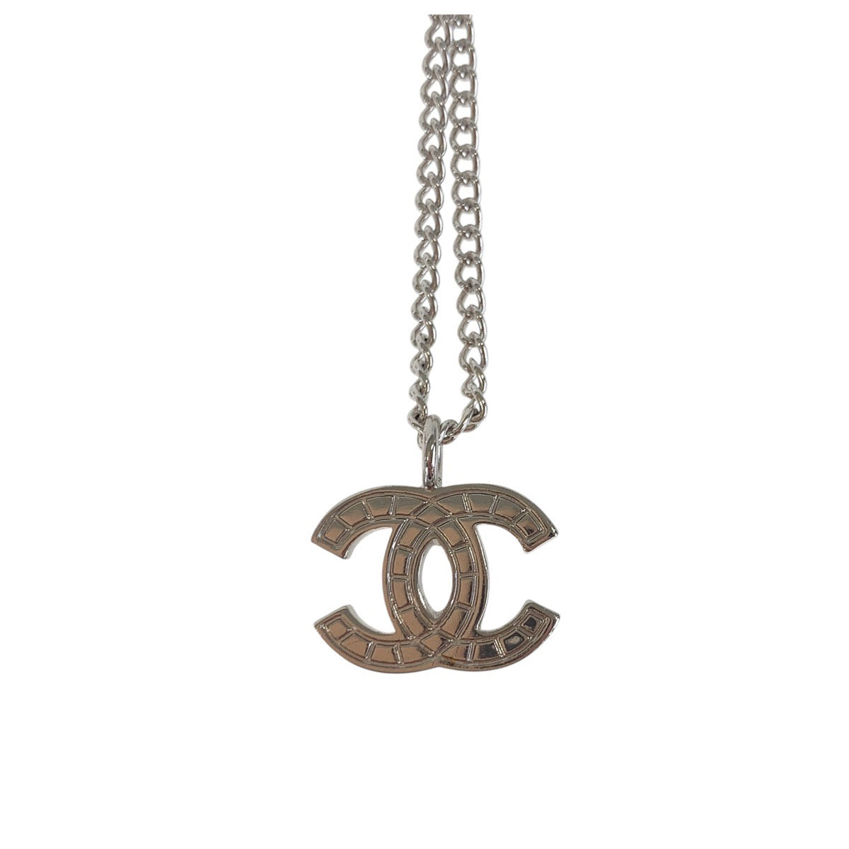 16364
CHANEL シャネル ココマーク シルバー メッキ ネックレス チェーンネックレス  レディース