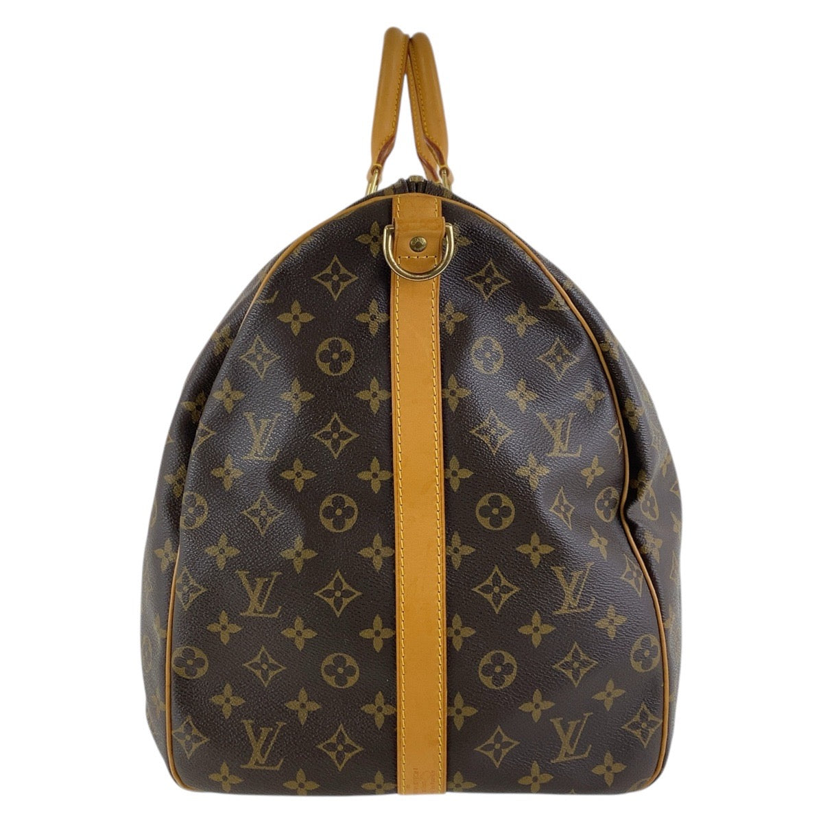 16365
LOUIS VUITTON ルイヴィトン モノグラム キーポル バンドリエール 60 ブラウン ゴールド金具 PVC / レザー M41412 ボストンバッグ 男女兼用  レディース