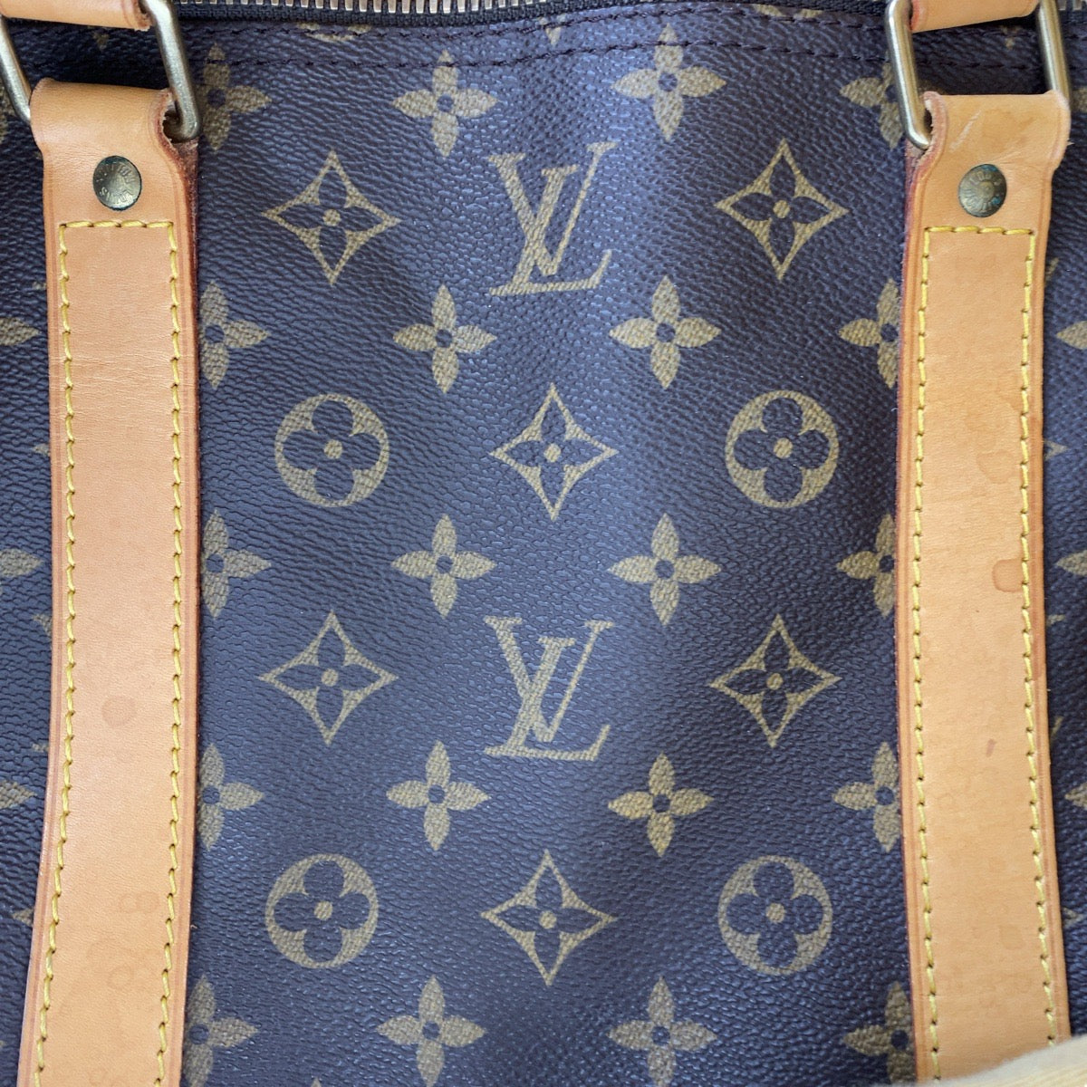 16365
LOUIS VUITTON ルイヴィトン モノグラム キーポル バンドリエール 60 ブラウン ゴールド金具 PVC / レザー M41412 ボストンバッグ 男女兼用  レディース