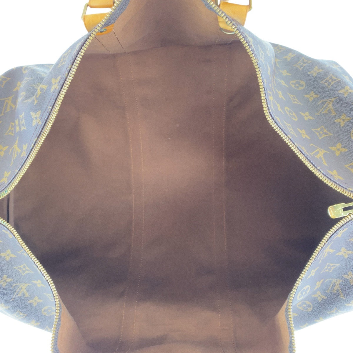 16365
LOUIS VUITTON ルイヴィトン モノグラム キーポル バンドリエール 60 ブラウン ゴールド金具 PVC / レザー M41412 ボストンバッグ 男女兼用  レディース