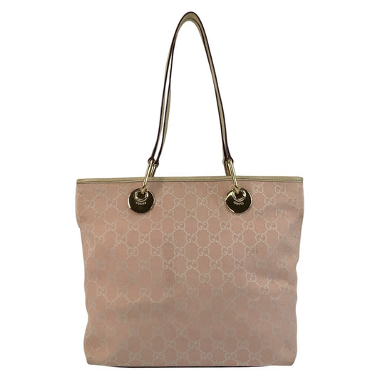 16372
GUCCI グッチ ピンク ホワイト ゴールド金具 GGキャンバス / レザー 139552 トートバッグ ショルダーバッグ  レディース AB30