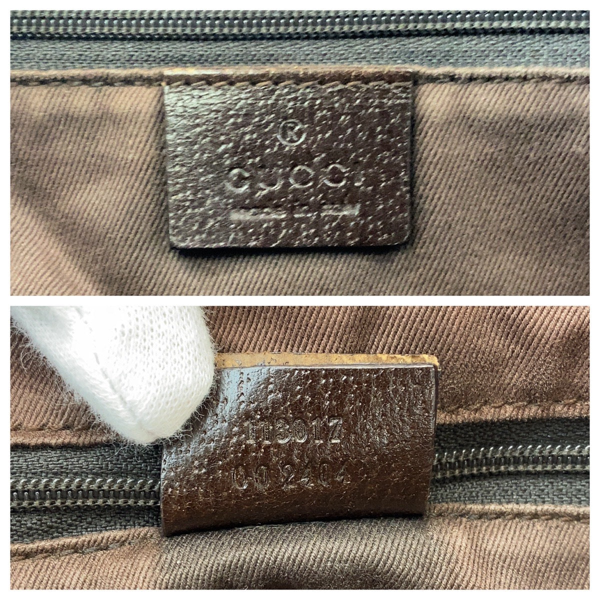 16376
GUCCI グッチ ベージュ ブラウン GGキャンバス / レザー 113017 トートバッグ ショルダーバッグ  レディース B10