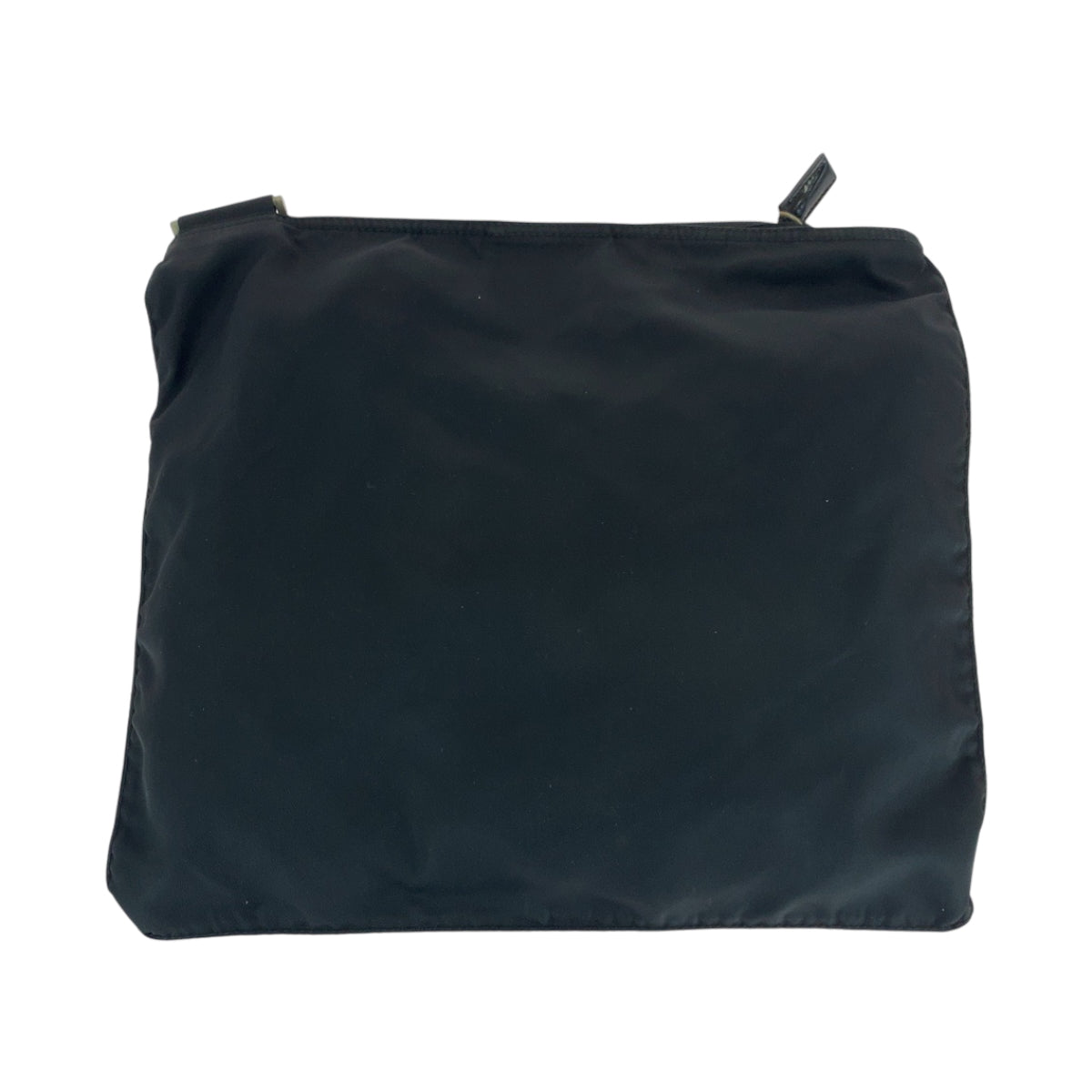 16394
PRADA プラダ テスート 三角ロゴプレート ブラック 黒 シルバー金具 ナイロン ショルダーバッグ ポシェット  メンズ ABP33