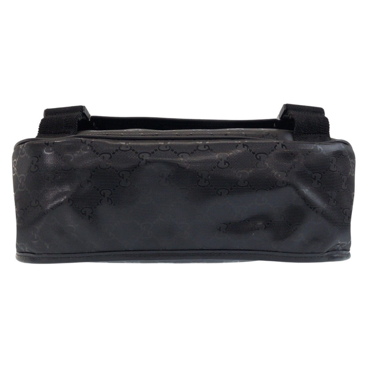 16395
GUCCI グッチ GGインプリメ ブラック 黒 PVC ショルダーバッグ メッセンジャーバッグ レディース A50