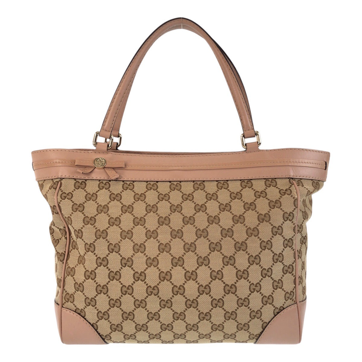 16397
GUCCI グッチ メイフェア ベージュ ピンク ゴールド金具 GGキャンバス / レザー 257061 トートバッグ ショルダーバッグ  レディース ABP39