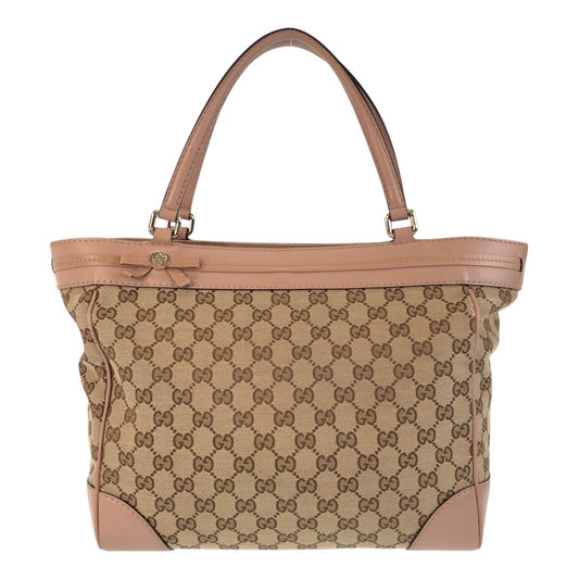16397
GUCCI グッチ メイフェア ベージュ ピンク ゴールド金具 GGキャンバス / レザー 257061 トートバッグ ショルダーバッグ  レディース ABP39