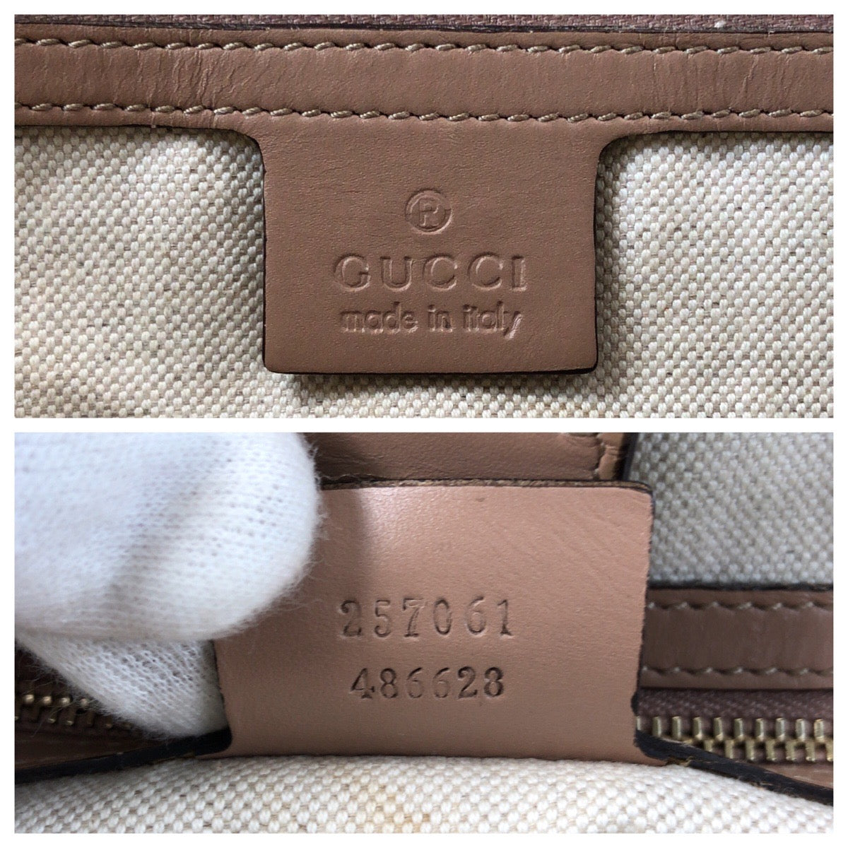 16397
GUCCI グッチ メイフェア ベージュ ピンク ゴールド金具 GGキャンバス / レザー 257061 トートバッグ ショルダーバッグ  レディース ABP39