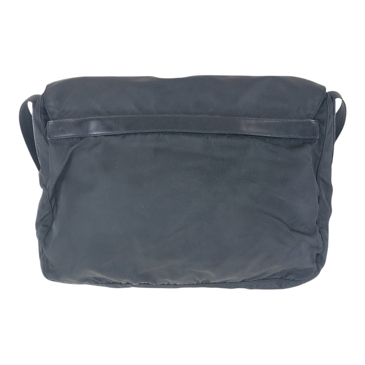 16399
PRADA Tessuto Triangle Logo Plate Black Silver Hardware Nylon 31 Diagonal Shoulder Bag Unisex Women's AB39